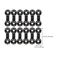 thumbnail image 2 of Moluckfu 20Ud Clips Para Tela Plástico Negro Para Fijar Toldos Y Redes En Exteriores, 2 of 6