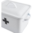 thumbnail image 4 of Creative Co-Op DA7188 Enameled First Aid Box with Lid & Black Cross on Front, 4 of 6