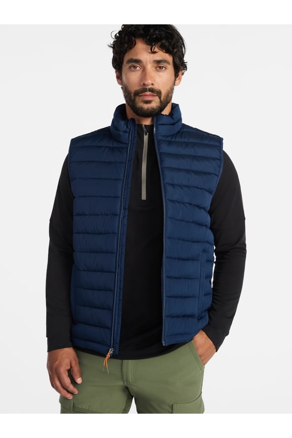 Men's and Big Men's Puffer Vest, Sizes S-3XL