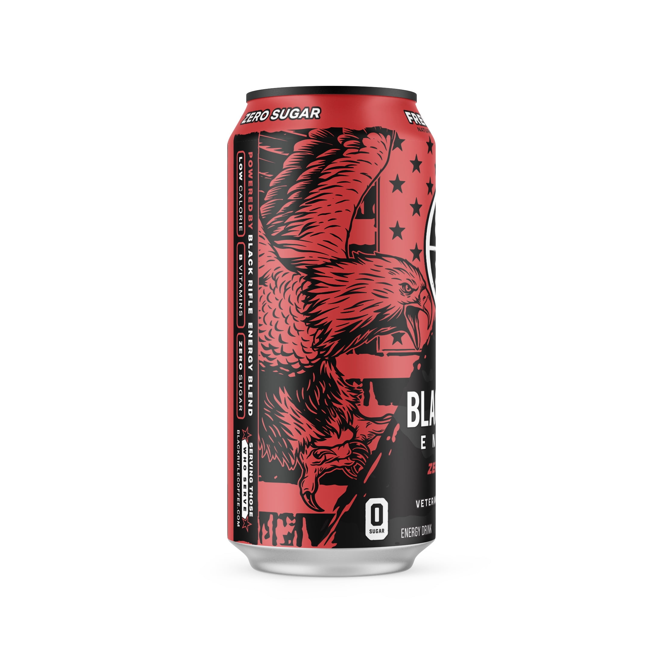 (6 pack) Black Rifle Energy Freedom Punch Zero Sugar Energy Drink, 200mg Caffeine, 16 fl oz