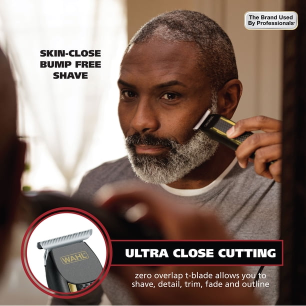 Wahl Edge Pro Corded Trimmer, Ultra-Close T-Blade, Bump-Free Men's