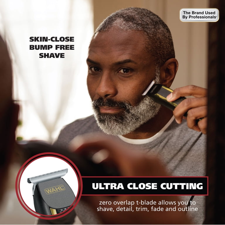 Wahl Edge Pro Corded Trimmer, Ultra-Close T-Blade, Bump-Free Men's