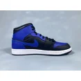 thumbnail image 2 of Ni - ke Air Jordan 1 Mid 'Royal' Black Hyper Royal White 554724-077 Men Size 8.5, 2 of 5