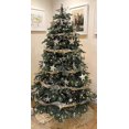 thumbnail image 4 of Faldas de árbol de Navidad redondas de 24 pulgadas doradas y brillantes, 4 of 5