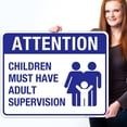thumbnail image 2 of Children Must Have Adult Supervision Sign, Pool Sign,, 2 of 8