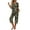 05-Hemp Bottom Camou, variant on MINTREUS Womens Pajamas Short Sleeve Sleepwear Tops and Capri Pants Pjs Print Pajama Sets