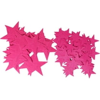 Playfully Ever After 1.5 and 3 inch Combo Size Stiff Felt Stars 46pc (Pink)
