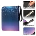 thumbnail image 5 of ALAZA Starry Blue Gradient Stars Trading Card Binder 4 Pocket Cards Collection Album 400 Folder Holder, 5 of 6