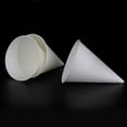 thumbnail image 2 of Wosthever 250 piezas vaso de papel en forma de cono contenedor de almacenamiento de agua a prueba de fugas tazas de helado accesorio hogar boda Mostrada, 2 of 6