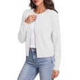 thumbnail image 3 of Sundazz Women's Long Sleeve Cardigan Sweaters Lightweight Button Up Sweaters Knit Fall Tops Fashion Clothes, 3 of 8