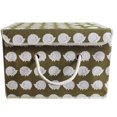 thumbnail image 2 of Storage Box Toy Box Foldable Storage Box with Lid Kids Toy Organizer Storage Basket Basket for Clothes Folding Box Cotton Fabric Storage Container (Whale), 2 of 7