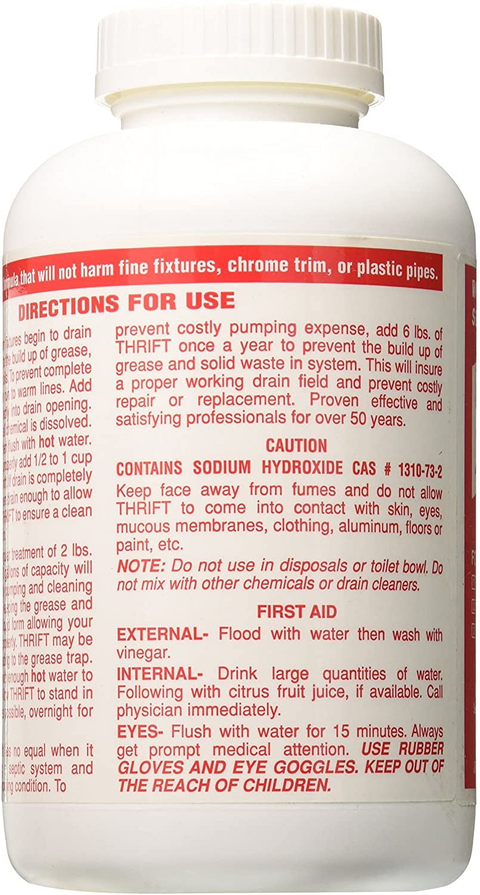 Thrift Marketing T-200 Drain Cleaner 2 lbs