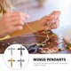 thumbnail image 5 of 8pcs DIY Colgantes Devil Angel Wings Joyas de aleación de zinc haciendo colgantes, 5 of 6