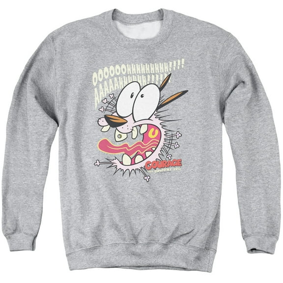 Courage The Cowardly Dog - Scaredy Dog - Crewneck Sweatshirt - Small