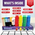 thumbnail image 4 of HMMAGNETS Ten Frame Magnetic Board Math Kit with Writing Space, Counters, Flash Cards & Dice, 4 of 10