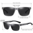 thumbnail image 3 of Lentes de Sol DUCO 8207 Ligero de Fibra de Carbono para Hombre, 3 of 5