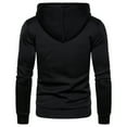 thumbnail image 4 of SMihono Mens Tunic Drawstring Hoodie Thin Sweatshirts Jacket Stylish Patchwork Color Pullover Funnel Neck Tees Slim Fit Sports Breathable and Quick-Dry Pockets Tops Fashion Relaxed Black 10, 4 of 4