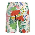 thumbnail image 6 of Kll Mushroom And Frogs Men'S Casual Summer Beach Shorts Hawaiian Shorts With Pockets-3x-Large, 6 of 9