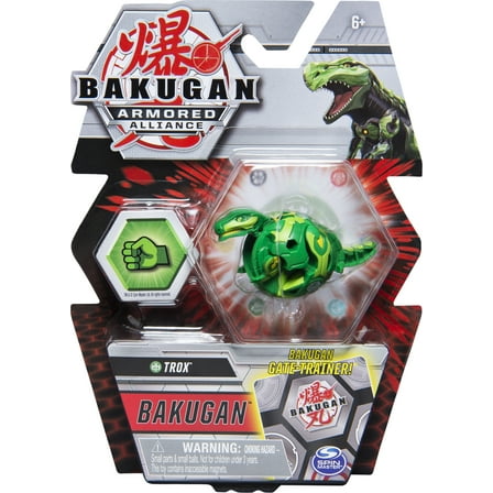 Bakugan, Trox, 2-inch Tall Armored Alliance Collectible Action Figure and Trading Card