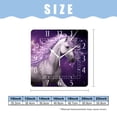 thumbnail image 2 of 12 Inch Wall Clock Battery Operated Square Clock Decorative for Office, Kitchen, Outdoor, Living Room，A Beautiful White Unicorn and Snowflakes Art Pattern, 2 of 4
