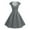 Grey, variant on Jamsmile Womens Rockabilly Dress Vintage 1950s Solid Color Swing Party Dresses Casual Party Pure Color Zipper Maxi Dresses