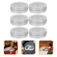 thumbnail image 3 of AMERTEER 6pcs Empty Tins Cookie Tins with Lids Holiday Tin Box Round Packing Boxes, 3 of 8