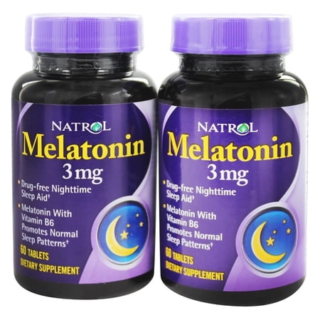 Natrol - Melatonin Twin Pack (60+60) 3 mg. - 120 Tablets