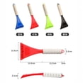 thumbnail image 3 of Winter Car Snow Shovel with EVA Foam Edge, Thick Plastic Handle Ice Scraper and Snow Brush for Windshield, Safe Non-Scratch Snow Removal Tool – Style A, 3 of 4