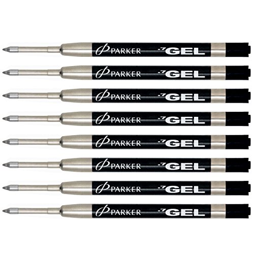 Parker Gel Rollerball Refill for Roller Ball Pens Medium Point Black