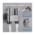 thumbnail image 1 of Mini Multi-Function Faucet Brass 1 Into 2 Out Dual Control Washing Machine Chrome Tap for Washing M, 1 of 5