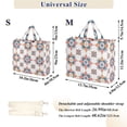thumbnail image 2 of FORMRS Womens Corduroy Tote Bag Crossbody Shoulder Handbag with Pocket, Blue Abstract Pattern, 2 of 7