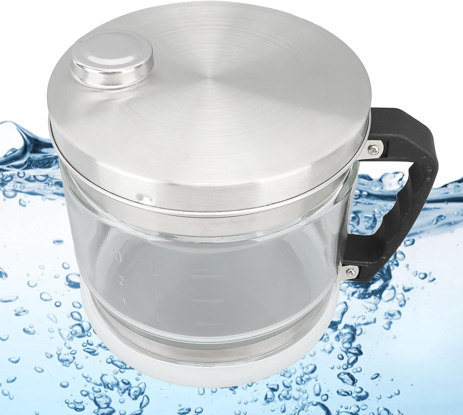 Carafe En Verre 4L Pour Distillateur D'eau - Avec échelle Et Poignée - Compatible Avec Filtres Comptoir - 13