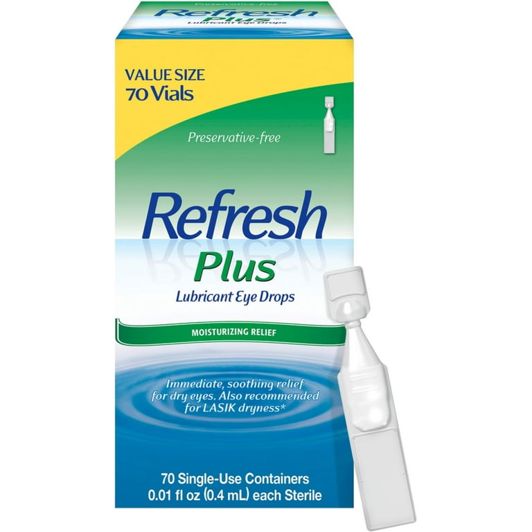 Refresh Plus® Lubricant Eye Drops - Single-Use Containers