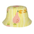 thumbnail image 1 of ZICANCN Fruit Yellow Pear Line Chapeau Seau Unisexe Imprimé Double Face pour Golf Pêche Plage Extérieur, 1 of 5
