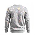 thumbnail image 4 of RUTAYY Boys Crewneck Sweatshirt Christmas Snowflake Graphic Long Sleeve Loose Fit Holiday Tops Festive Casual Sportswear, Grey, 4 of 5