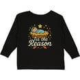 thumbnail image 3 of Inktastic Christmas Baby Jesus Nativity Scene 'tis the Reason Boys or Girls Long Sleeve Toddler T-Shirt, 3 of 5