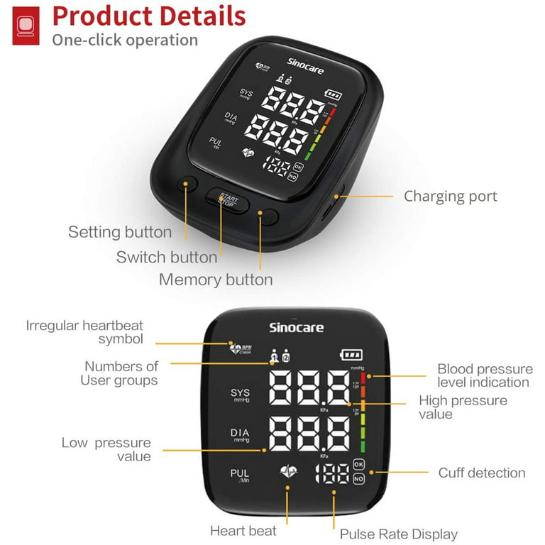 Lightning X Automatic Digital Upper Arm Blood Pressure Monitor –