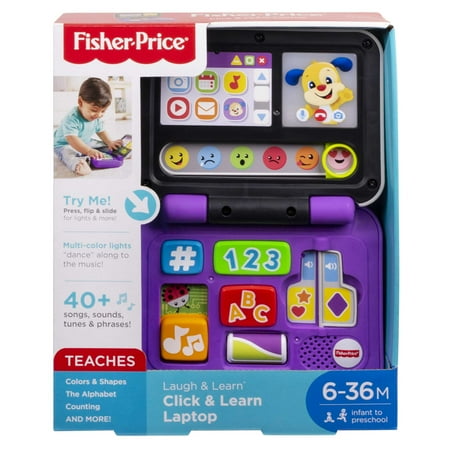 Fisher-Price - Laugh & Learn Click & Learn Laptop - Purple