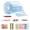 B - One Size, variant on WD-Forest 2in Glitter Nano Tape DIY Kit Double-Sided Bubble Tape Set with Beads & Glitter Sensory Stress Relief Craft for All Ages
