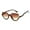 Brown, variant on Cyxus Sunglasses for Women Cat Eye Semi Rim UV Protection Trendy Ladies Shades（1079 Black）