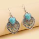 thumbnail image 1 of Nvzi Pendientes colgantes de estilo retro, nuevos y únicos, joyería étnica bohemia vintage (azul), 1 of 5