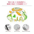 thumbnail image 5 of Disketp St Patrick'S Day1 Shower Caps,Reusable Shower Cap For Women, Double Layer Waterproof Hair Cap, Large Size For All Hair Lengths,For Girls Spa Home Salon Use, 5 of 9
