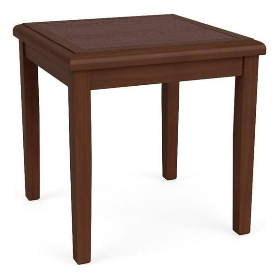 Belmont Lounge Reception Waiting Room HPL Top End Table / Walnut Wood / Walnut
