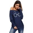 thumbnail image 4 of Uniexcosm Tops for Women Long Sleeve Crewneck T-Shirts Casual Loose Cotton Tees Tunic Shirts, 4 of 8