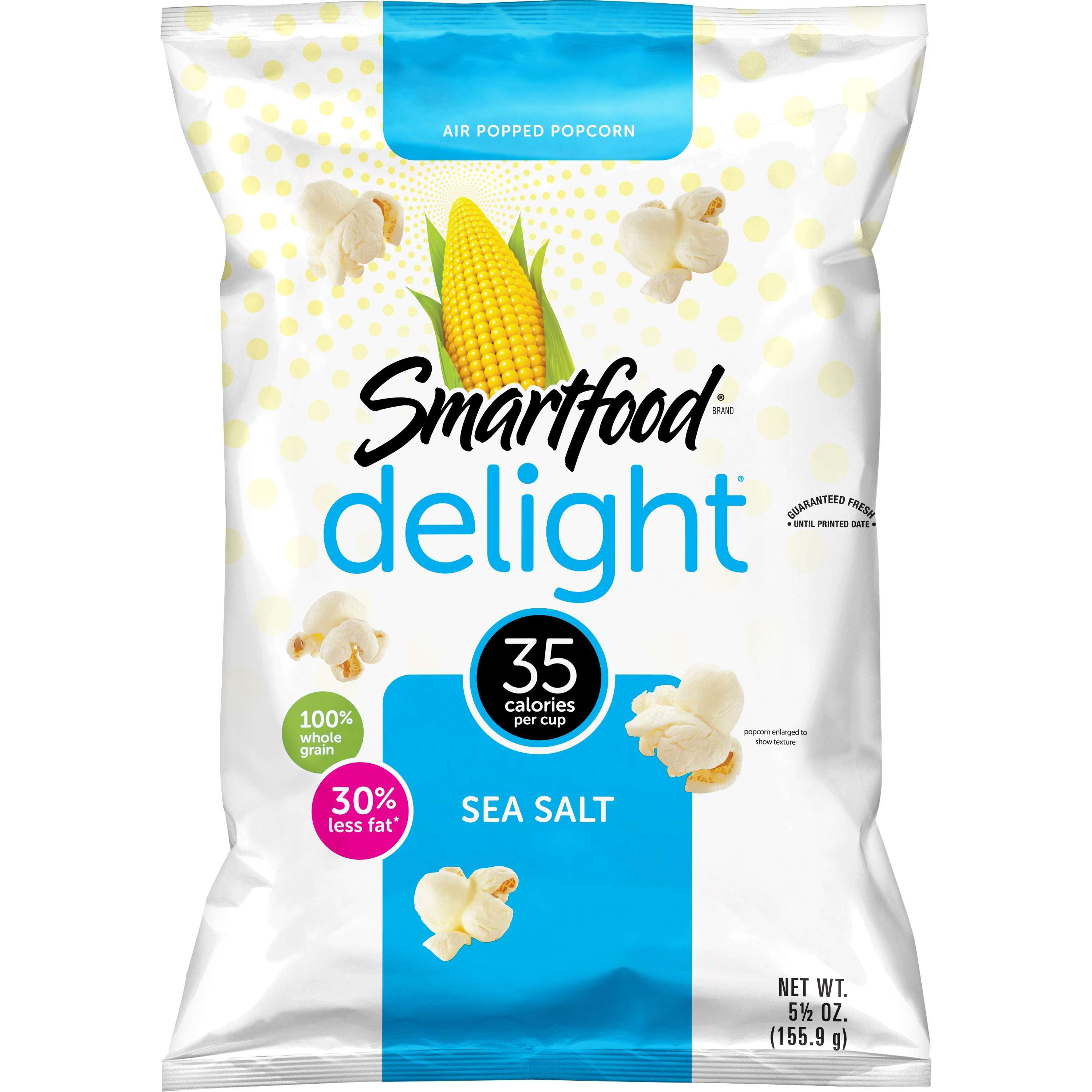 Smart50 Sea Salt Popcorn, 5.5 Oz Bag - Walmart.com - Walmart.com