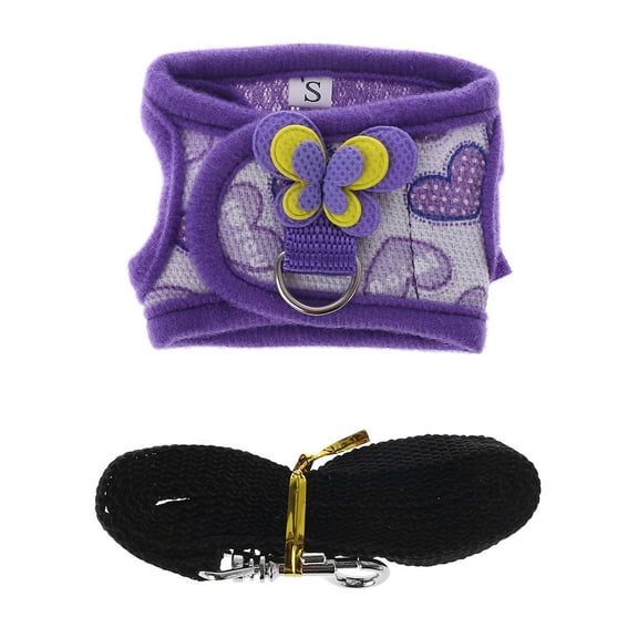 RABBITH Cute Flexible Vest Leash Harness Set for Rat Chinchilla Ferret Squirrel Walking
