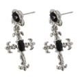 thumbnail image 2 of Lightweight Black Cross Star Earrings for Effortless Style and Comfort, 2 of 10