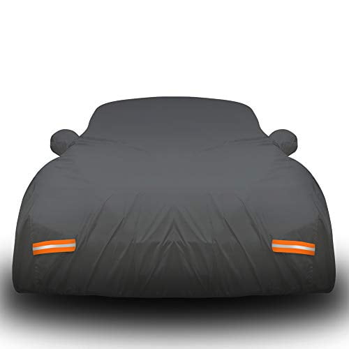 Mockins 190" x 75" x 60" Black Heavy Duty PVC & Cotton Lined Car Cover
