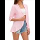 thumbnail image 3 of Cárdigan de Verano para Mujer, de Punto de Red, con Volantes y Media , para . Rosa L, 3 of 10