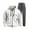White, variant on Aofany Fall Winter Sweatsuits For Men Long Sleeve 2 Piece Full Zip Hoodie Sweatpants Tracksuit Set Casual Comfy Sports Suits Jogging Suits For Men